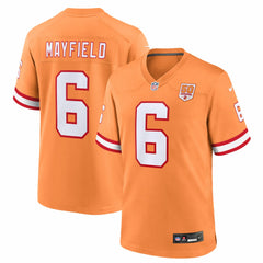 Baker Mayfield Tampa Bay Buccaneers 50th Season Game Jersey - Creamsicle Jerseys