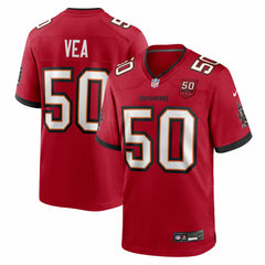 Vita Vea Tampa Bay Buccaneers 50th Season Team Game Jersey - Red Jerseys