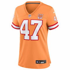 John Lynch Tampa Bay Buccaneers Women's 50th Season Game Jersey - Creamsicle Jerseys