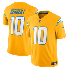 Justin Herbert Los Angeles Chargers Alternate Charger Power Vapor F.U.S.E. Limited Jersey - Gold Jerseys