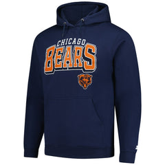Chicago Bears Starter Vintage Pullover Hoodie - Navy Hoodies