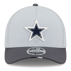 Dallas Cowboys New Era 2025 NFL Training Camp A-Frame 9FORTY Adjustable Hat - Gray/Graphite Hats