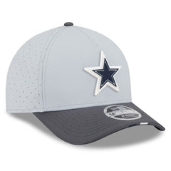 Dallas Cowboys New Era 2025 NFL Training Camp A-Frame 9FORTY Adjustable Hat - Gray/Graphite Hats