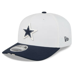 Dallas Cowboys New Era 2025 NFL Training Camp 9SEVENTY Adjustable Hat - White/Navy Hats