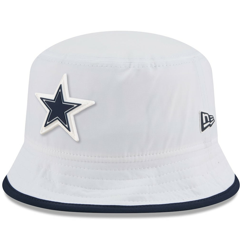 Dallas Cowboys New Era 2025 NFL Training Camp Stretch Bucket Hat - White Hats