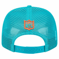 Miami Dolphins New Era Team Collection 9SEVENTY Stretch-Snap Adjustable Hat - Aqua Hats