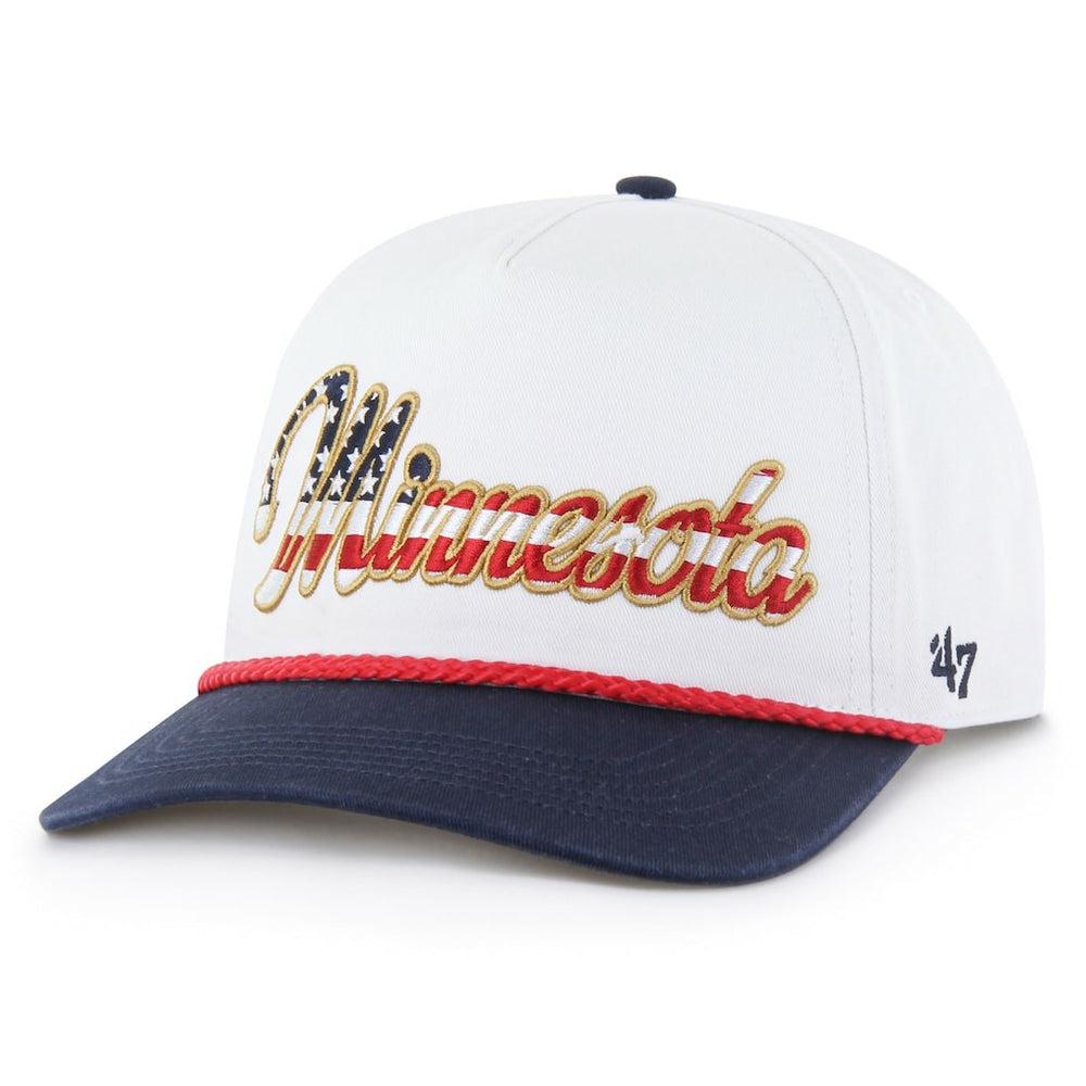 Minnesota Vikings '47 Patriotic Overhand Hitch Adjustable Hat - White Hats
