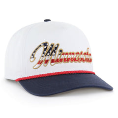 Minnesota Vikings '47 Patriotic Overhand Hitch Adjustable Hat - White Hats
