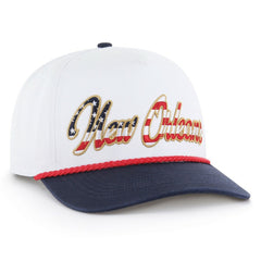 New Orleans Saints '47 Patriotic Overhand Hitch Adjustable Hat - White Hats