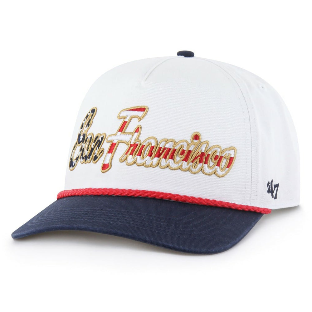 San Francisco 49ers '47 Patriotic Overhand Hitch Adjustable Hat - White Hats