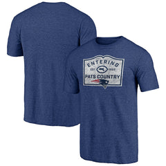 New England Patriots Hot Route Tri-Blend T-Shirt - Navy T-shirts