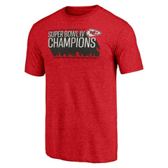 Kansas City Chiefs Vintage Tri-Blend T-Shirt - Red T-shirts