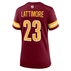Marshon Lattimore Washington Commanders Women's Team Game Jersey - Burgundy Jerseys