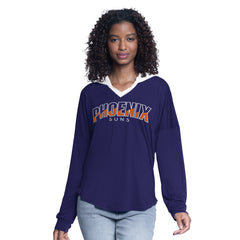 Phoenix Suns G-III 4Her by Carl Banks Women's Bench Player Oversized Long Sleeve Hooded Top Purple