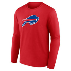 Buffalo Bills Primary Logo Long Sleeve T-Shirt - Red T-shirts