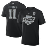 Anze Kopitar Los Angeles Kings Fanatics Authentic Stack Name & Number T-Shirt - Black | US 202532967