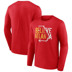 Atlanta Hawks Team Pride Long Sleeve T-Shirt Red outlet