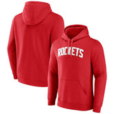 Houston Rockets Wordmark Pullover Hoodie Red outlet