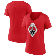 Houston Rockets Women's Team Pride V-Neck T-Shirt Red outlet