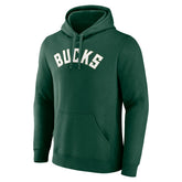 Milwaukee Bucks Wordmark Pullover Hoodie Hunter Green