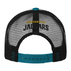 Jacksonville Jaguars Youth Essentials Trucker Adjustable Hat - White/Teal Hats