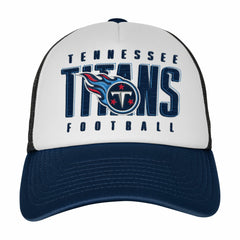 Tennessee Titans Youth Essentials Trucker Adjustable Hat - White/Navy Hats