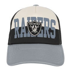 Las Vegas Raiders Youth Modern Fan Trucker Adjustable Hat - White/Silver Hats