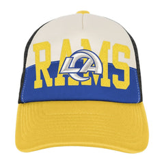 Los Angeles Rams Youth Modern Fan Trucker Adjustable Hat - White/Gold Hats