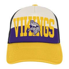 Minnesota Vikings Youth Modern Fan Trucker Adjustable Hat - White/Gold Hats