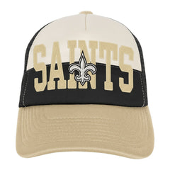New Orleans Saints Youth Modern Fan Trucker Adjustable Hat - White/Gold Hats