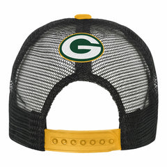 Green Bay Packers Youth Modern Fan Trucker Adjustable Hat - White/Gold Hats
