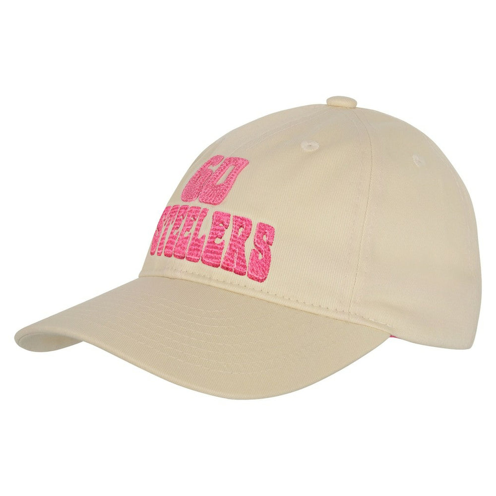 Pittsburgh Steelers Outerstuff Girls Youth Blitz Adjustable Hat - Cream Hats