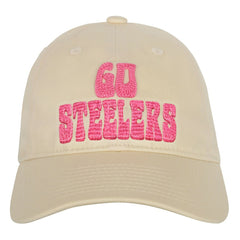 Pittsburgh Steelers Outerstuff Girls Youth Blitz Adjustable Hat - Cream Hats