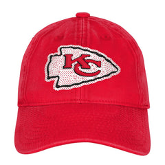 Kansas City Chiefs Outerstuff Girls Youth Gridiron Adjustable Hat - Red Hats