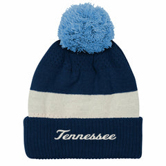 Tennessee Titans Outerstuff Youth Modern Fan Cuffed Knit Hat with Pom - Navy Hats