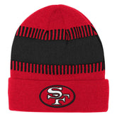 San Francisco 49ers Outerstuff Bright Lights Cuffed Knit Hat - Scarlet Hats