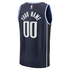 Dallas Mavericks Fast Break Custom Jersey Statement Editi- Navy - Fanatics outlet