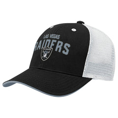 Las Vegas Raiders Outerstuff Youth Core Lockup Trucker Adjustable Hat - Black Hats