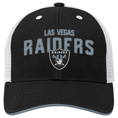 Las Vegas Raiders Outerstuff Youth Core Lockup Trucker Adjustable Hat - Black Hats