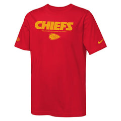 Kansas City Chiefs Youth Sideline Team Issue T-Shirt - Red T-shirts