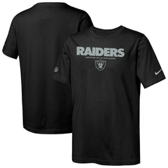 Las Vegas Raiders Youth Sideline Team Issue T-Shirt - Black T-shirts