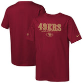 San Francisco 49ers Youth Sideline Team Issue T-Shirt - Scarlet T-shirts