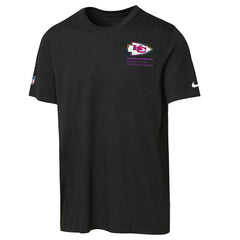 Kansas City Chiefs Youth 2025 NFL Crucial Catch Tri-Blend Dri-FIT T-Shirt - Black T-shirts