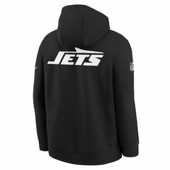 New York Jets Youth Sideline Club Fleece Hoodie - Black Hoodies