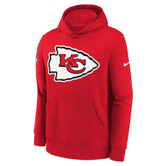 Kansas City Chiefs Youth Sideline Club Fleece Hoodie - Red Hoodies