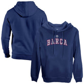 Barcelona 1863FC Athletic Wordmark Fleece Pullover Hoodie Navy