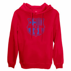 Barcelona 1863FC Mono Badge Fleece Pullover Hoodie Red
