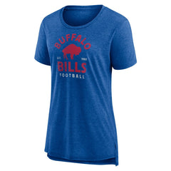 Buffalo Bills Women's Vintage Arch Tri-Blend T-Shirt - Royal T-shirts