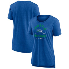 Seattle Seahawks Women's Vintage Arch Tri-Blend T-Shirt - Royal T-shirts