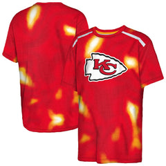 Kansas City Chiefs Outerstuff Youth End Zone Dri-Tek T-Shirt - Red T-shirts